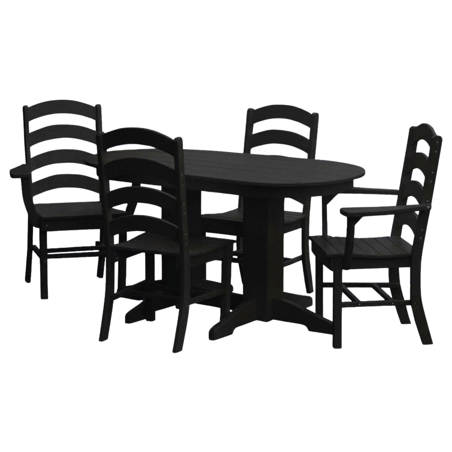 Keystone Amish Co. Josie 5-Piece Oval Poly Outdoor Dining Set