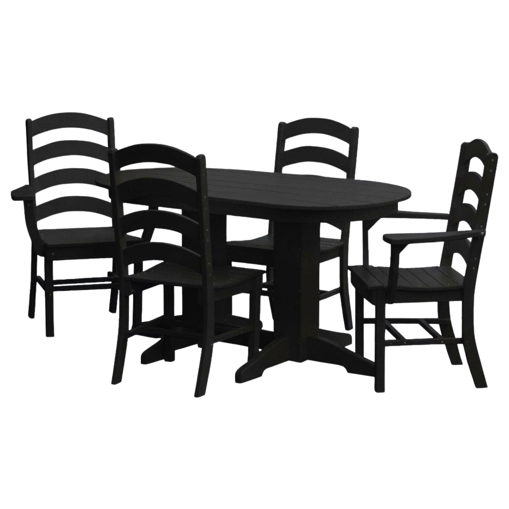 Keystone Amish Co. Josie 5-Piece Oval Poly Outdoor Dining Set