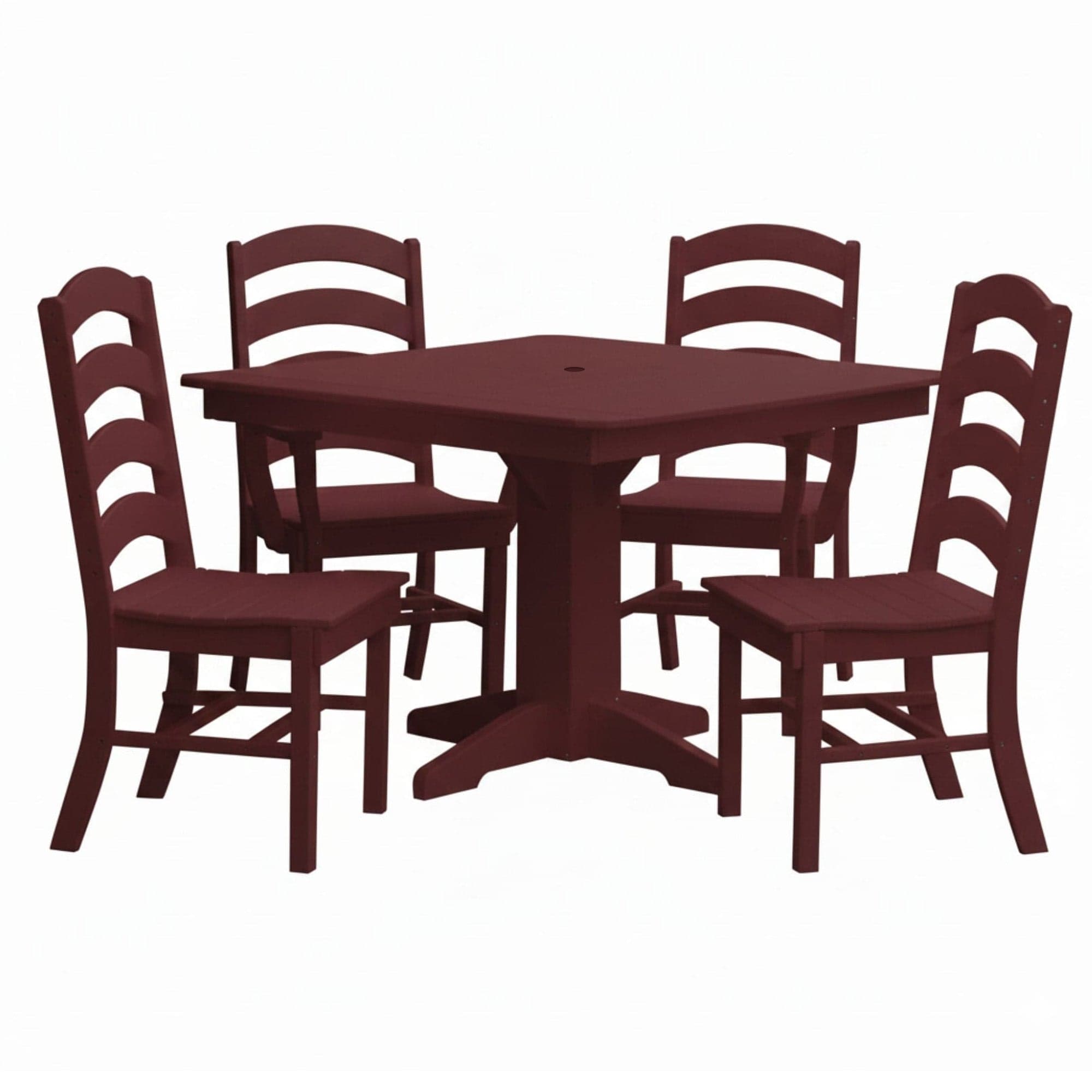 Keystone Amish Co. Josie 5-Piece Square Poly Outdoor Dining Set