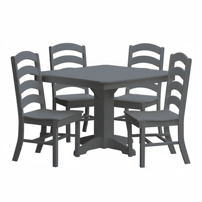 Keystone Amish Co. Josie 5-Piece Square Poly Outdoor Dining Set