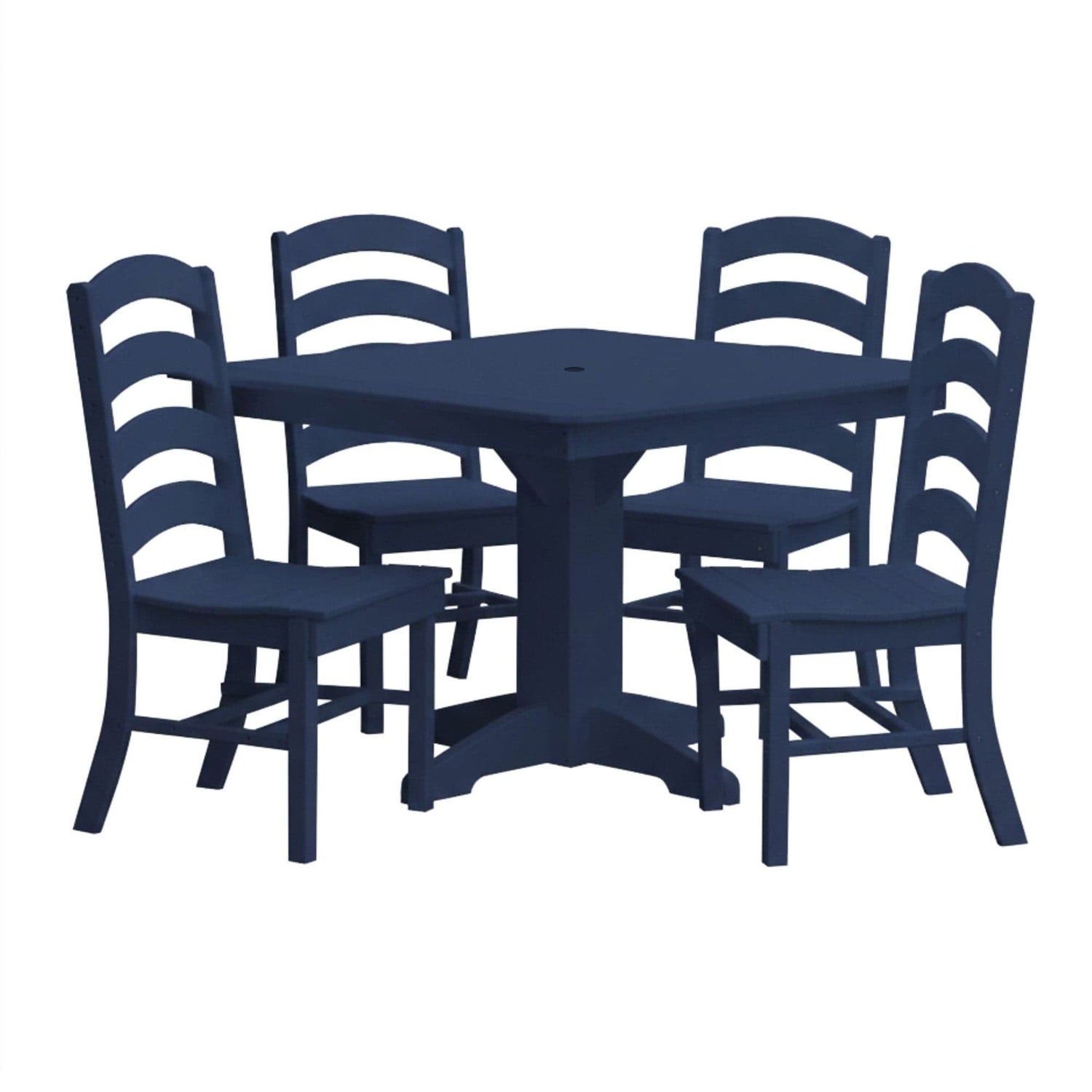 Keystone Amish Co. Josie 5-Piece Square Poly Outdoor Dining Set