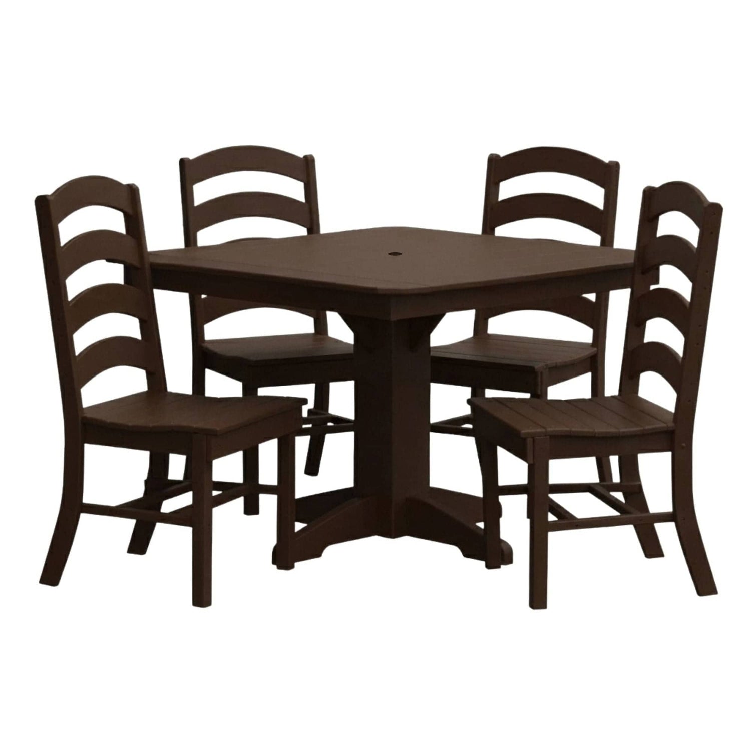 Keystone Amish Co. Josie 5-Piece Square Poly Outdoor Dining Set