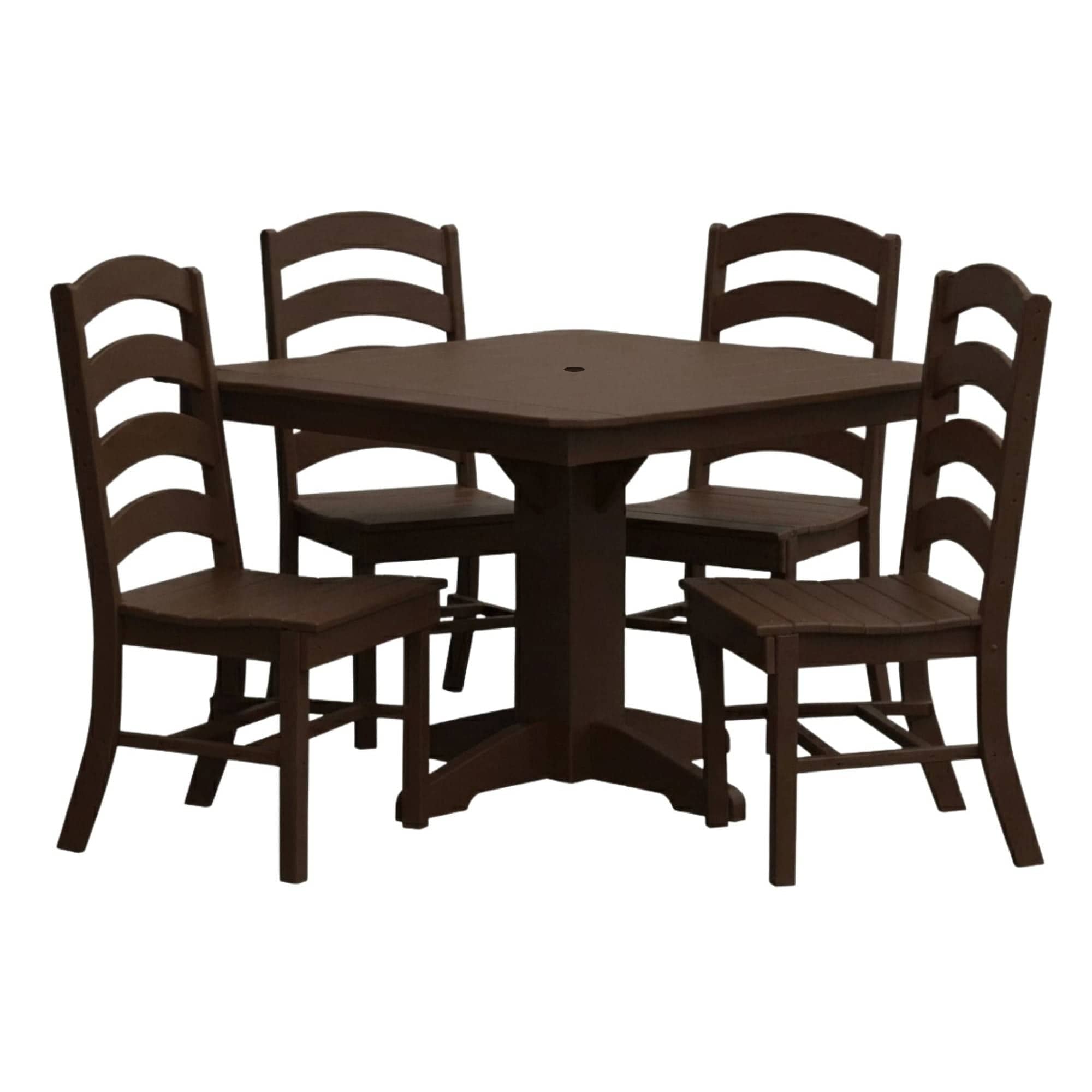 Keystone Amish Co. Josie 5-Piece Square Poly Outdoor Dining Set