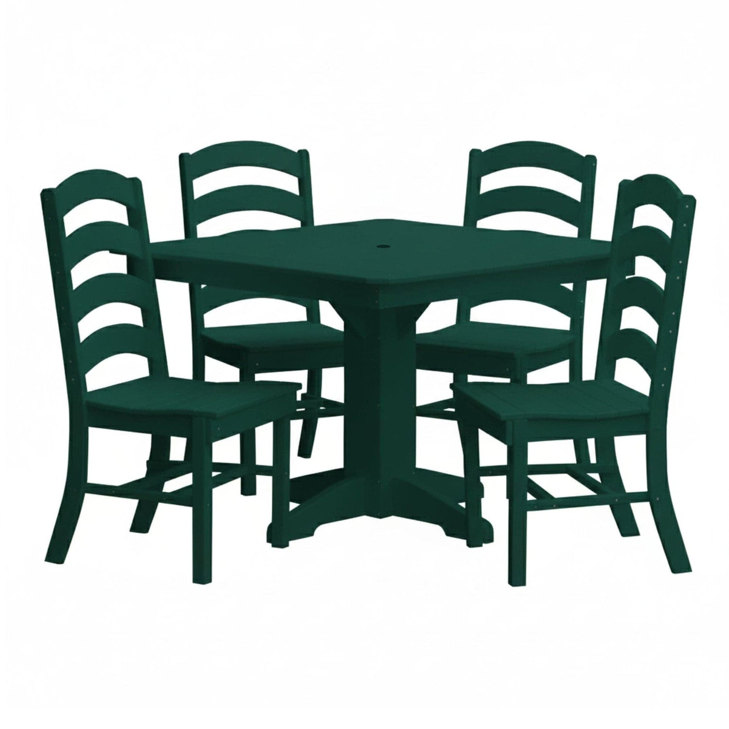 Keystone Amish Co. Josie 5-Piece Square Poly Outdoor Dining Set