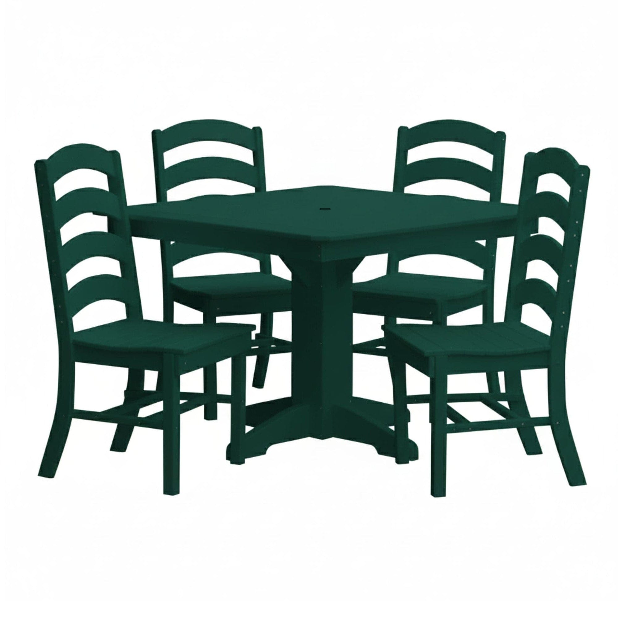 Keystone Amish Co. Josie 5-Piece Square Poly Outdoor Dining Set