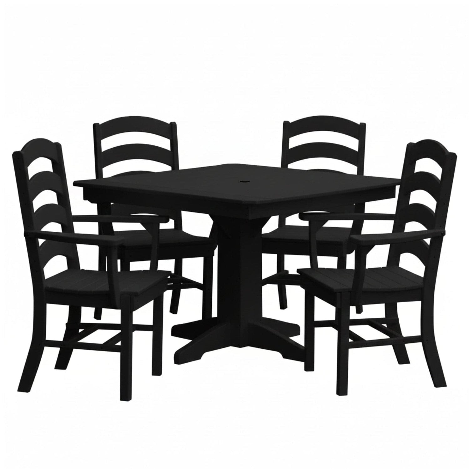 Keystone Amish Co. Josie 5-Piece Square Poly Outdoor Dining Set