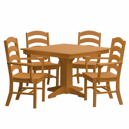 Keystone Amish Co. Josie 5-Piece Square Poly Outdoor Dining Set