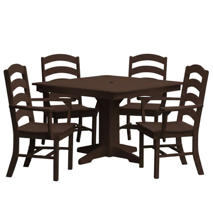 Keystone Amish Co. Josie 5-Piece Square Poly Outdoor Dining Set