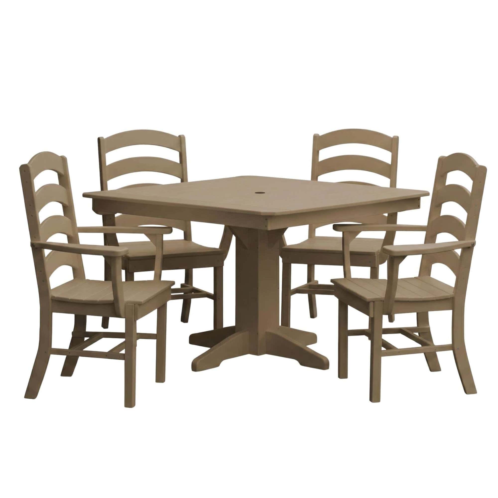 Keystone Amish Co. Josie 5-Piece Square Poly Outdoor Dining Set