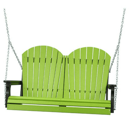 LuxCraft Adirondack 4-Foot Poly Composite Porch Swing
