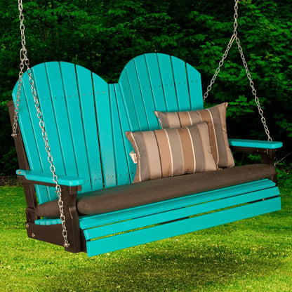 LuxCraft Adirondack 4-Foot Poly Composite Porch Swing