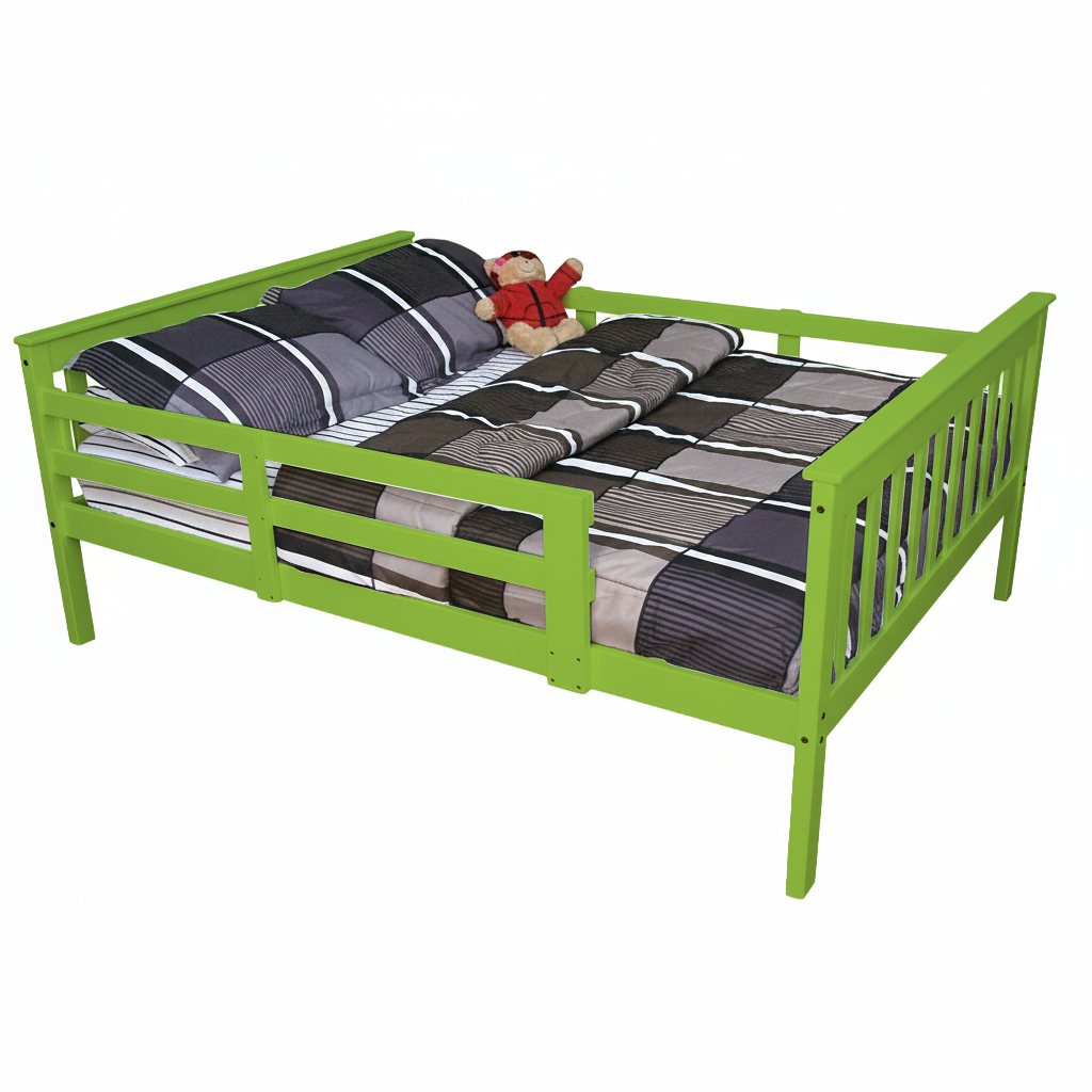 Versaloft Mission Amish Made Kids Bed Frame with Guardrails