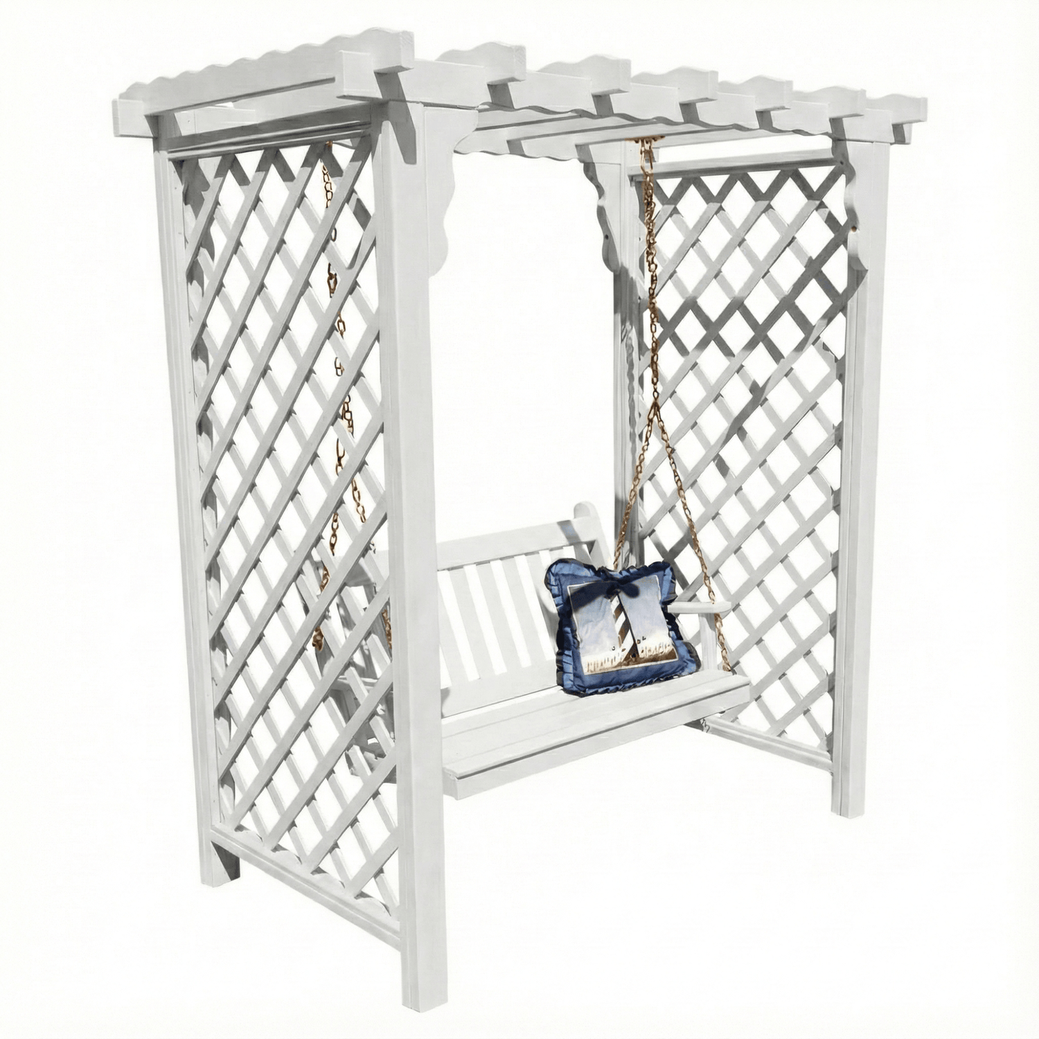 Heritage Lawncraft Manchester Wooden Arbor with Swing