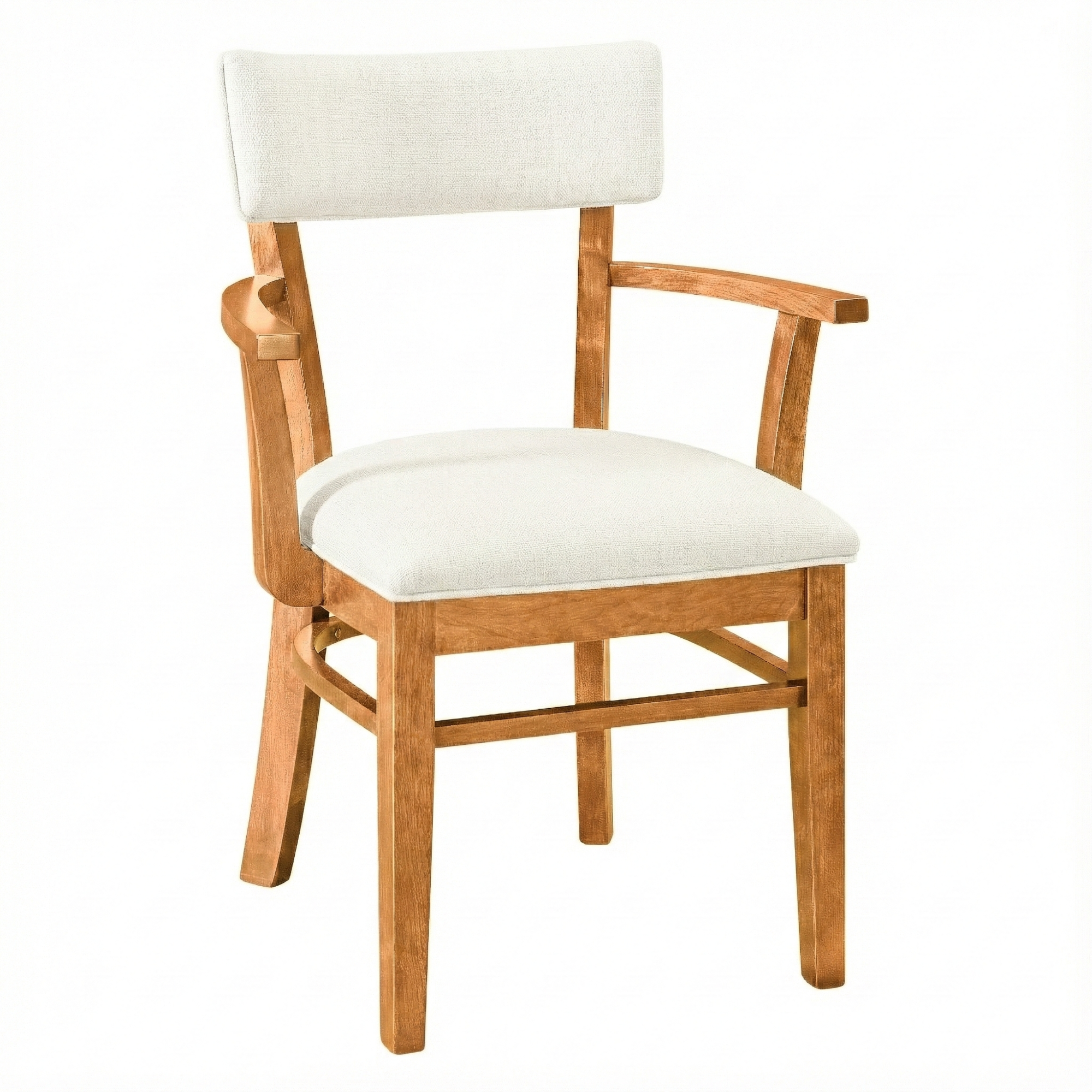 Miller Chair in Natural Stain with Knit Fabric