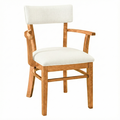 Miller Chair in Natural Stain with Knit Fabric