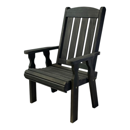 Amish Casual Heavy Duty 600 Lb High Back Mission Treated Patio Chair