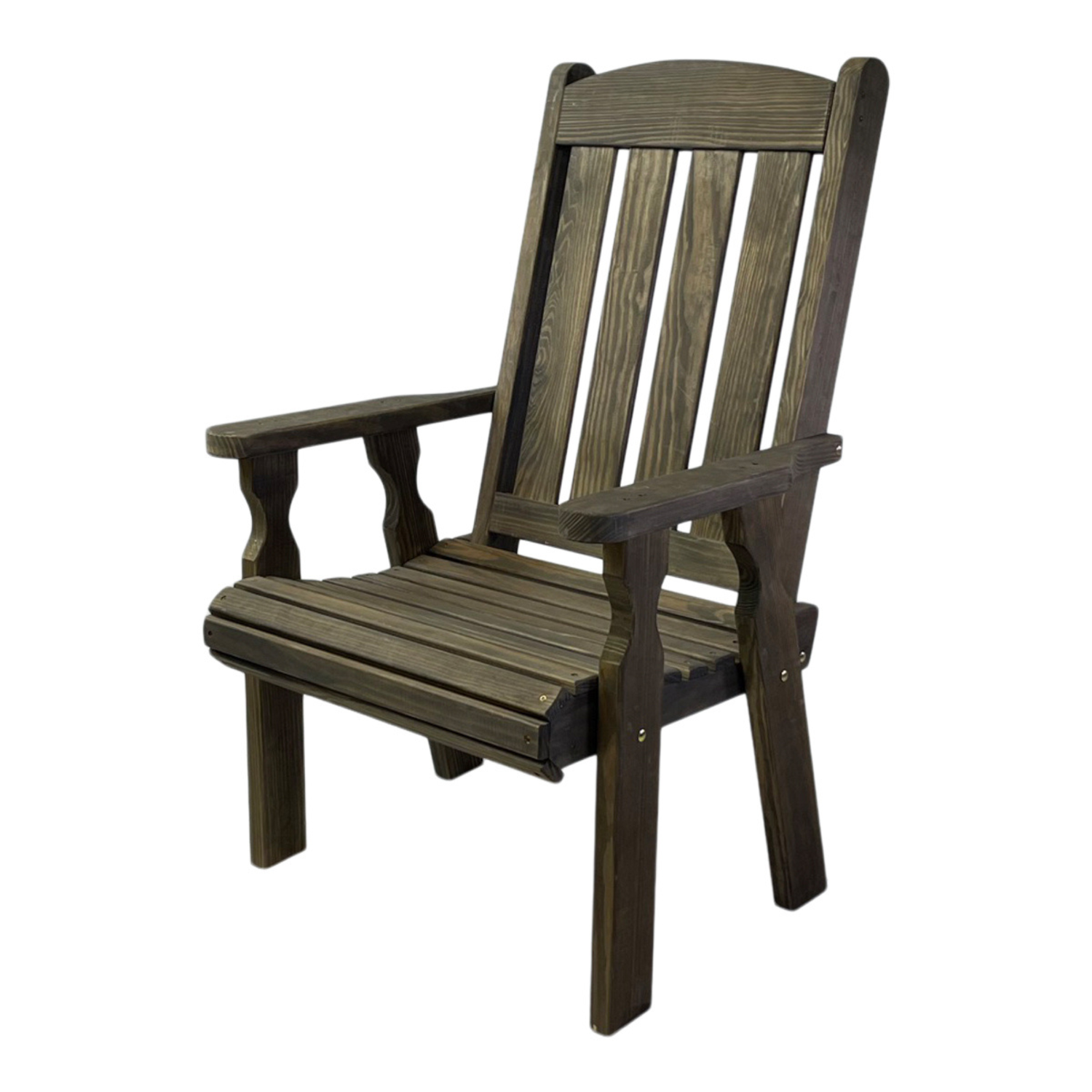 Amish Casual Heavy Duty 600 Lb High Back Mission Treated Patio Chair
