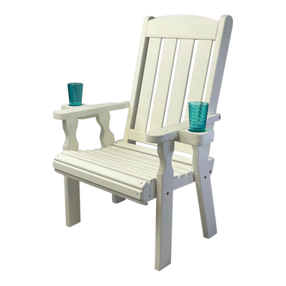 Amish Casual Heavy Duty 600 Lb High Back Mission Treated Patio Chair