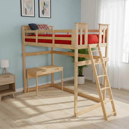 Versaloft Mission Amish Made Loft Bed Frame with End Ladder