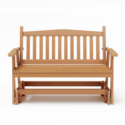 SimplyPoly Amish Made Mission Recycled Plastic Porch Glider
