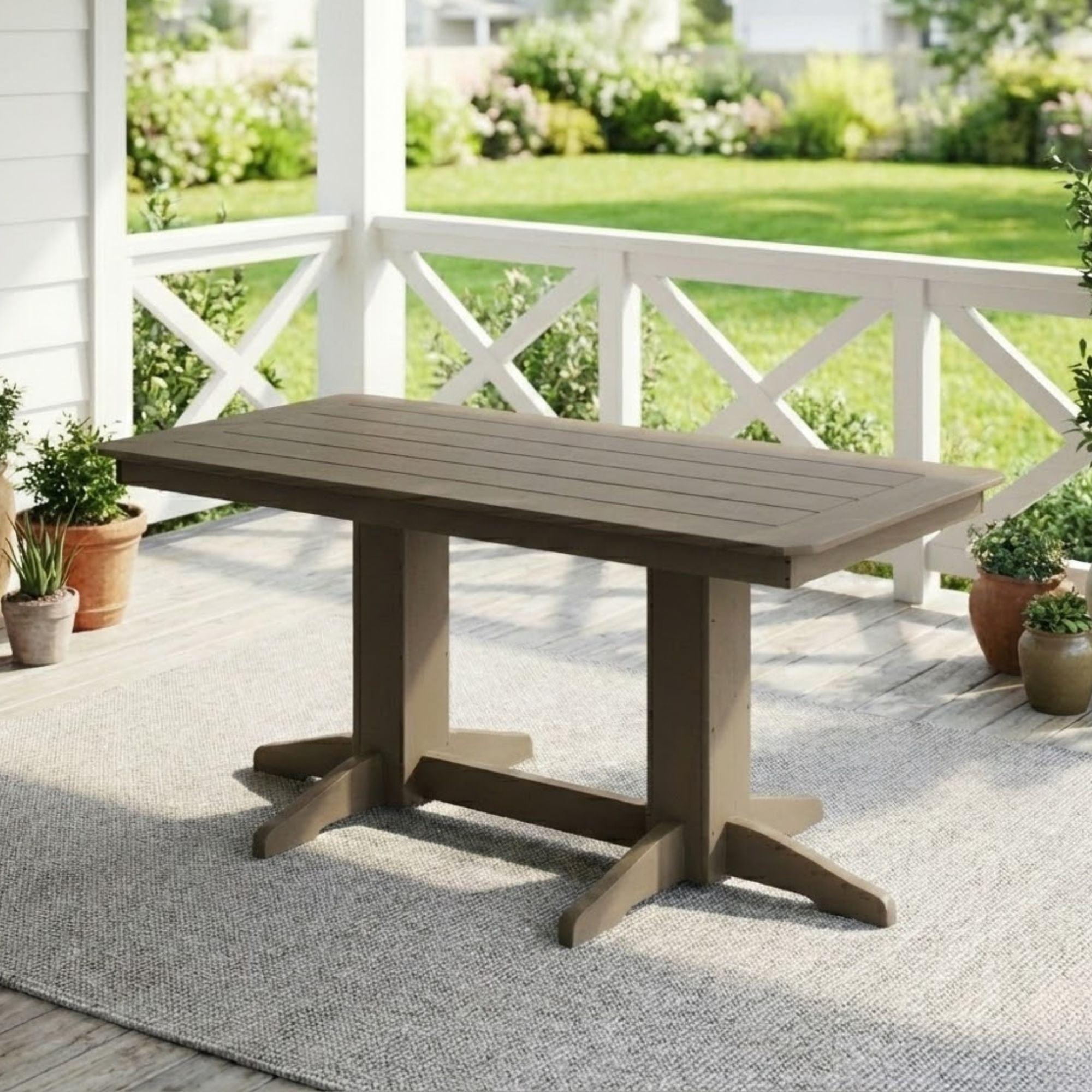 Keystone Amish Co. Rectangular Poly Outdoor Dining Table