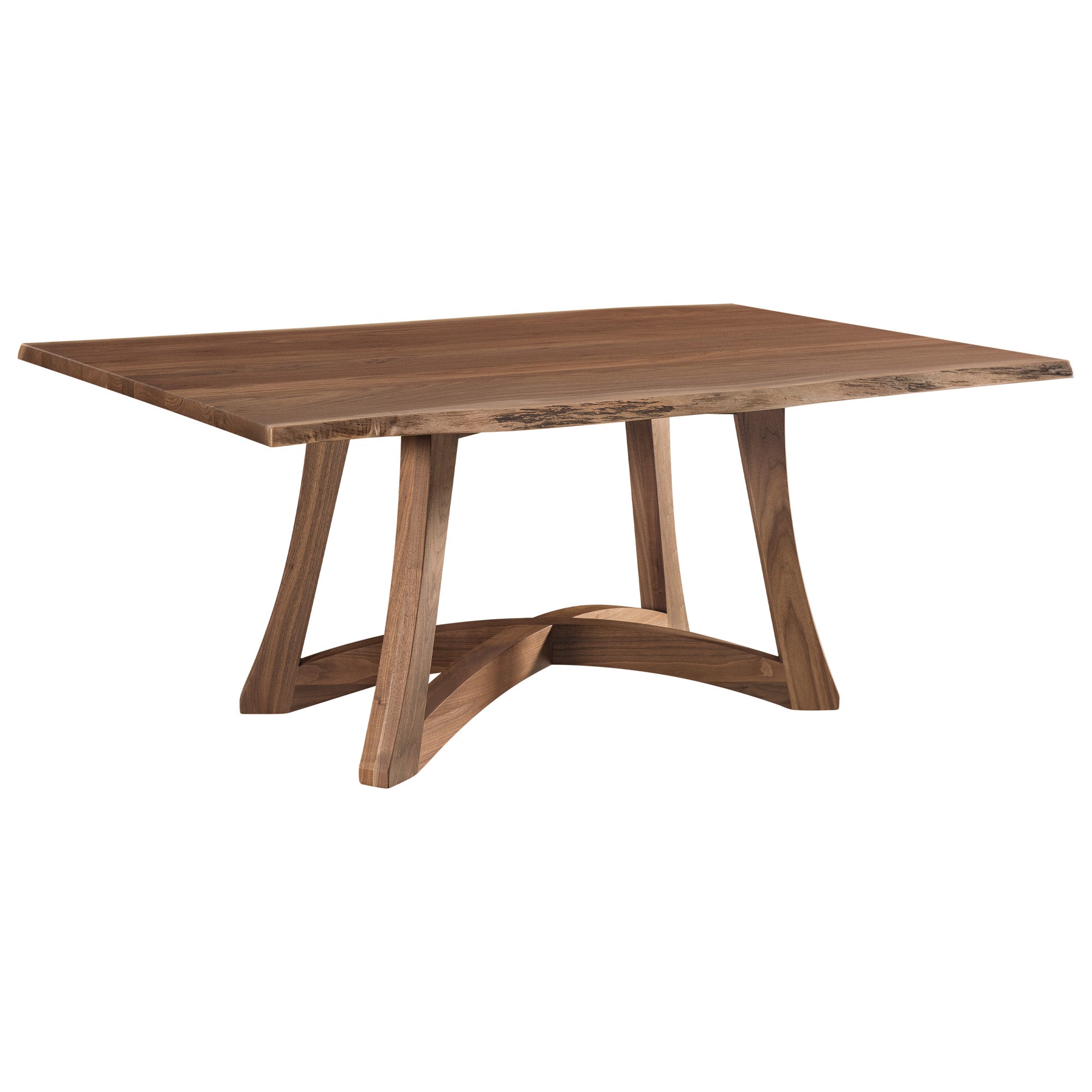 Hoosier Timbercraft Owen Live Edge Walnut Dining Table