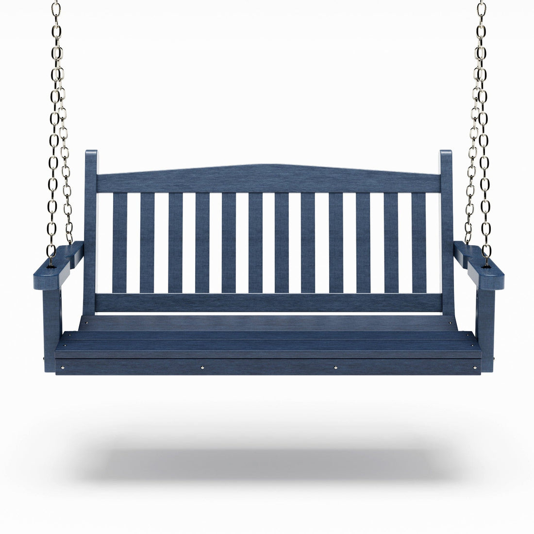 SimplyPoly 5 Foot Amish Made Mission Recycled Plastic Porch Swing, Patriot Blue