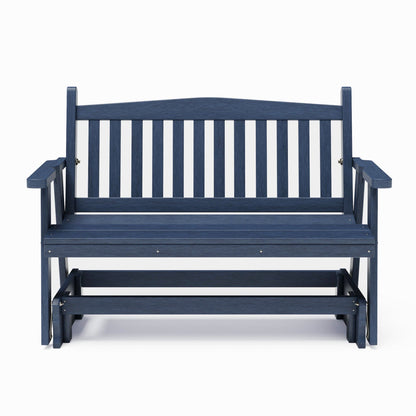 SimplyPoly Amish Made Mission Recycled Plastic Porch Glider