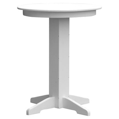 Keystone Amish Co. Poly Composite Round Outdoor Bar Height Table