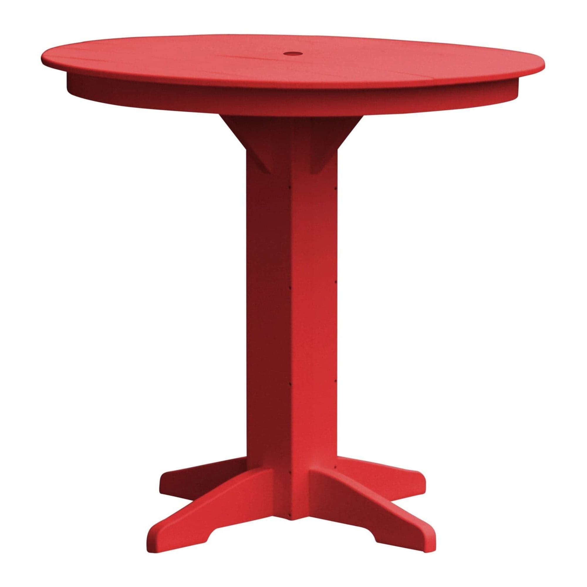 Keystone Amish Co. Poly Composite Round Outdoor Bar Height Table