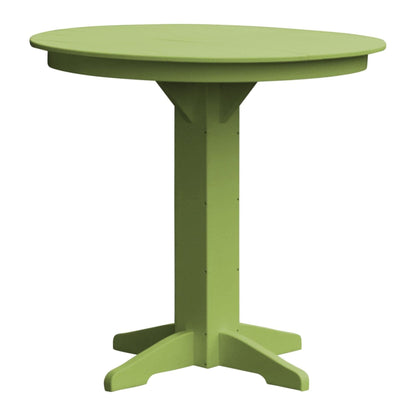 Keystone Amish Co. Poly Composite Round Outdoor Bar Height Table
