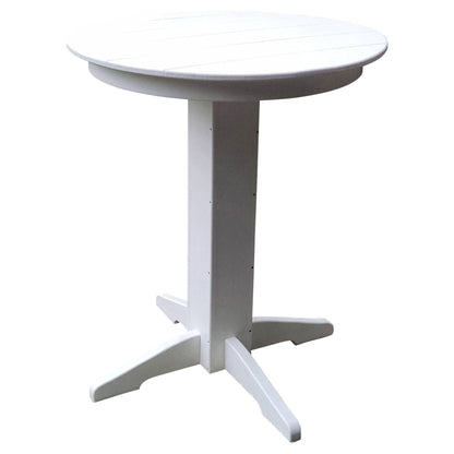 Keystone Amish Co. Poly Composite Round Outdoor Bar Height Table