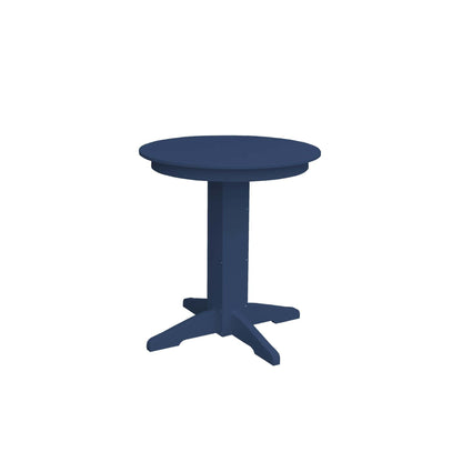 Keystone Amish Co. Round Poly Lumber Counter Height Table