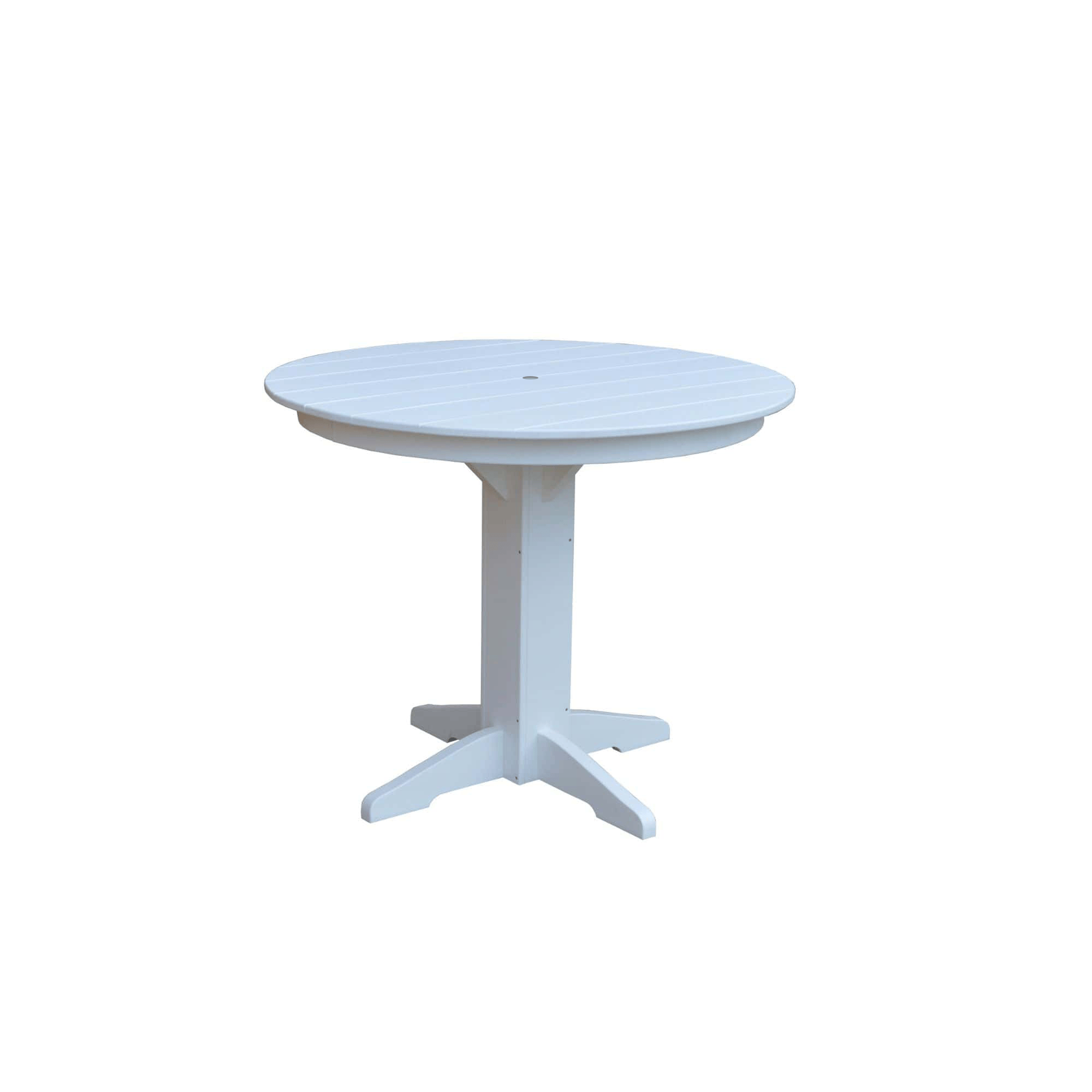 Keystone Amish Co. Round Poly Lumber Counter Height Table