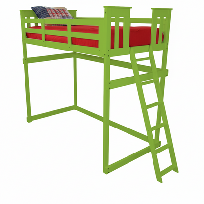 Versaloft Mission Amish Made Loft Bed Frame with End Ladder