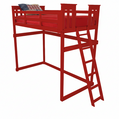 Versaloft Mission Amish Made Loft Bed Frame with End Ladder