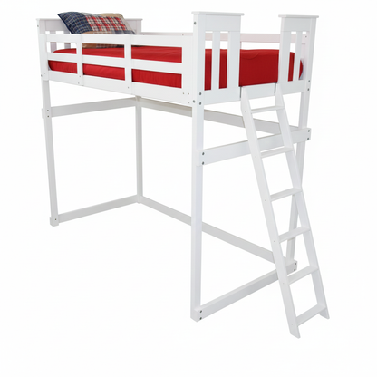 Versaloft Mission Amish Made Loft Bed Frame with End Ladder