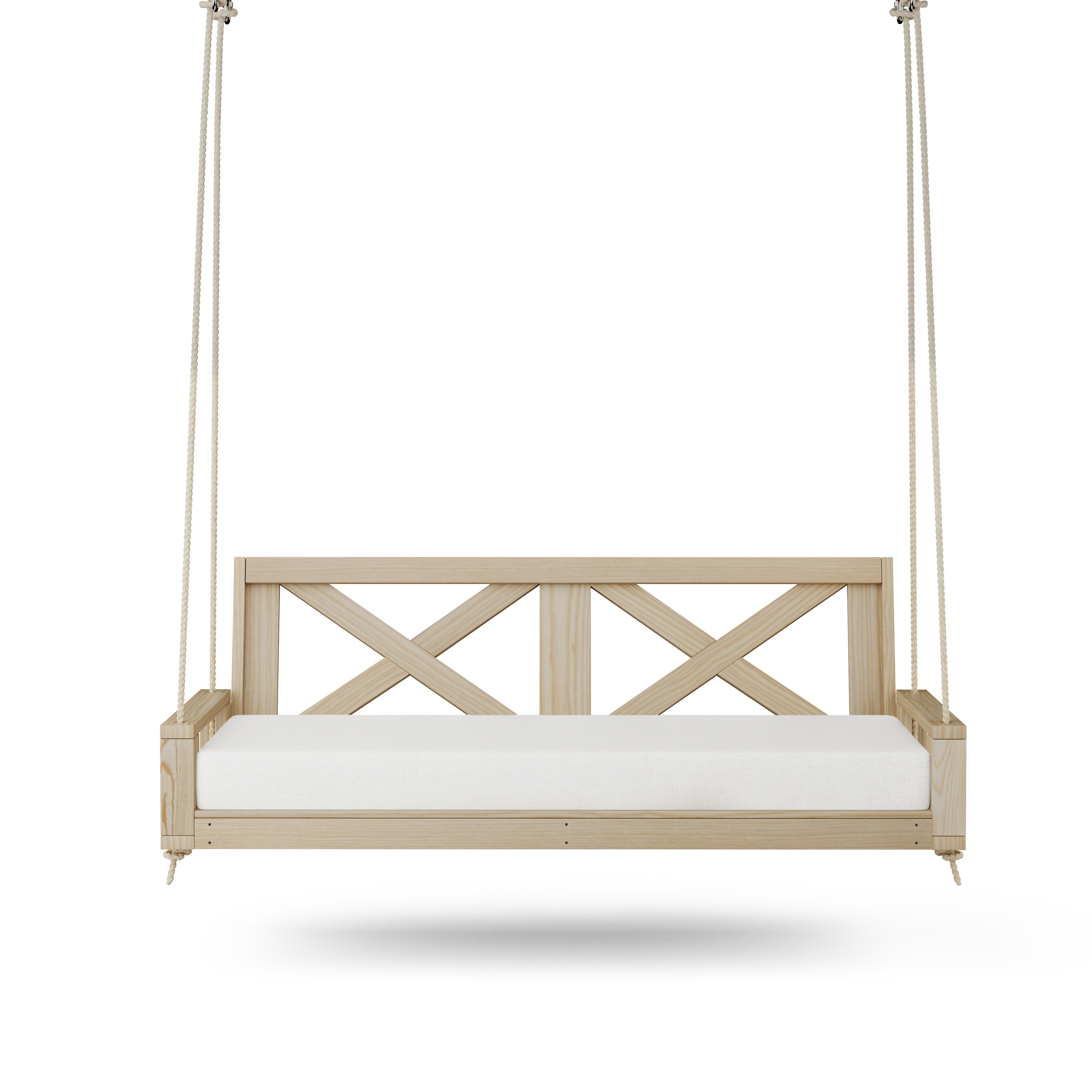 Amish Casual Malvern 4 Foot Porch Swing Bed, Unfinished