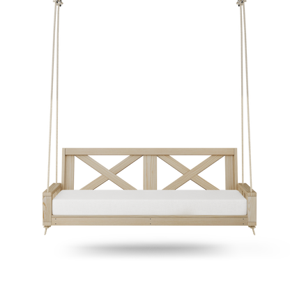 Amish Casual Malvern 4 Foot Porch Swing Bed, Unfinished