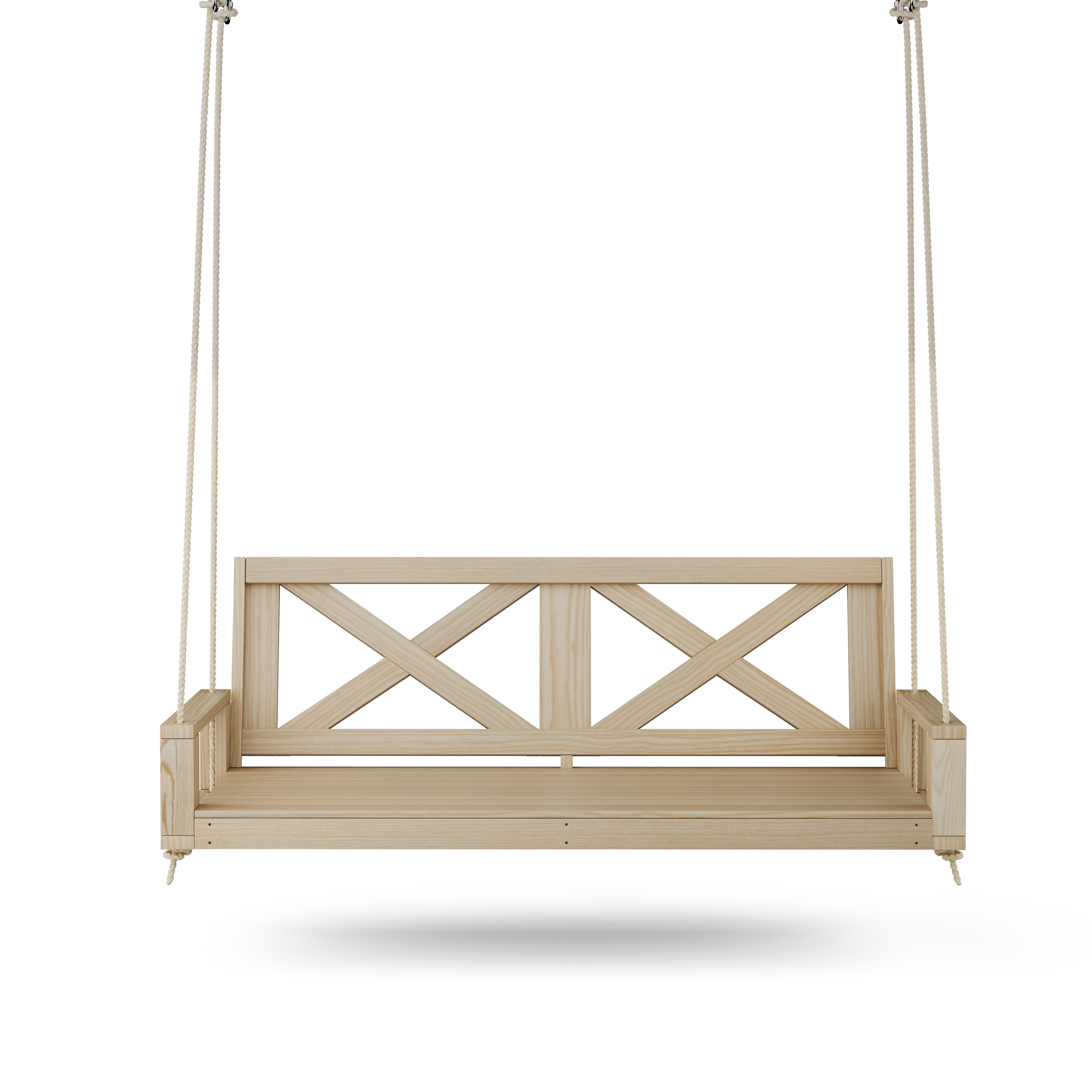 Amish Casual Malvern 4 Foot Porch Swing Bed, Unfinished