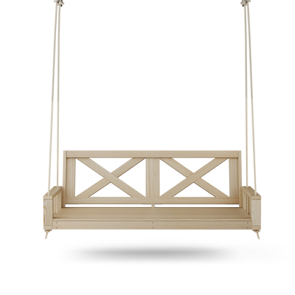 Amish Casual Malvern 4 Foot Porch Swing Bed, Unfinished