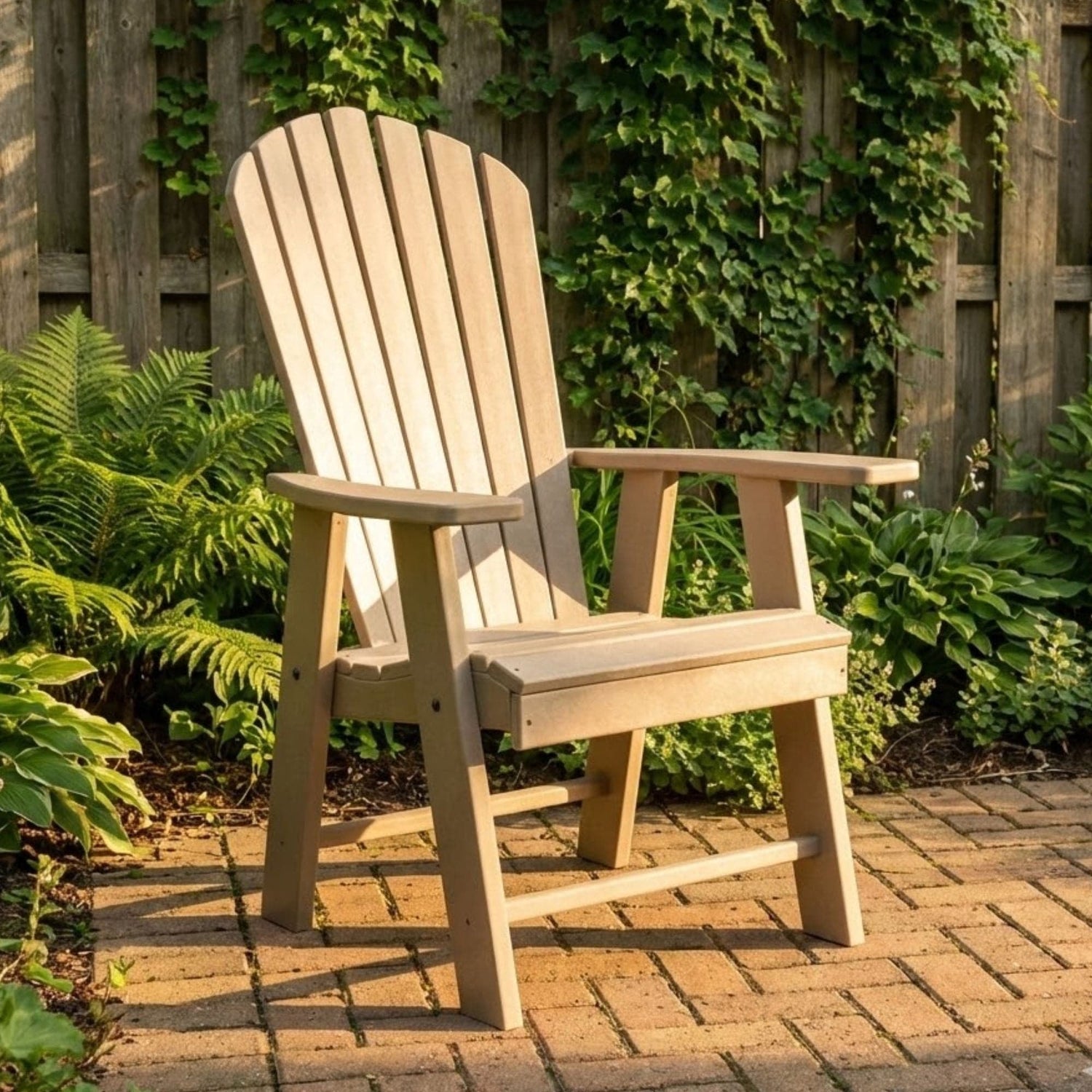 Keystone Amish Co. Poly Lumber Upright Adirondack Arm Chair
