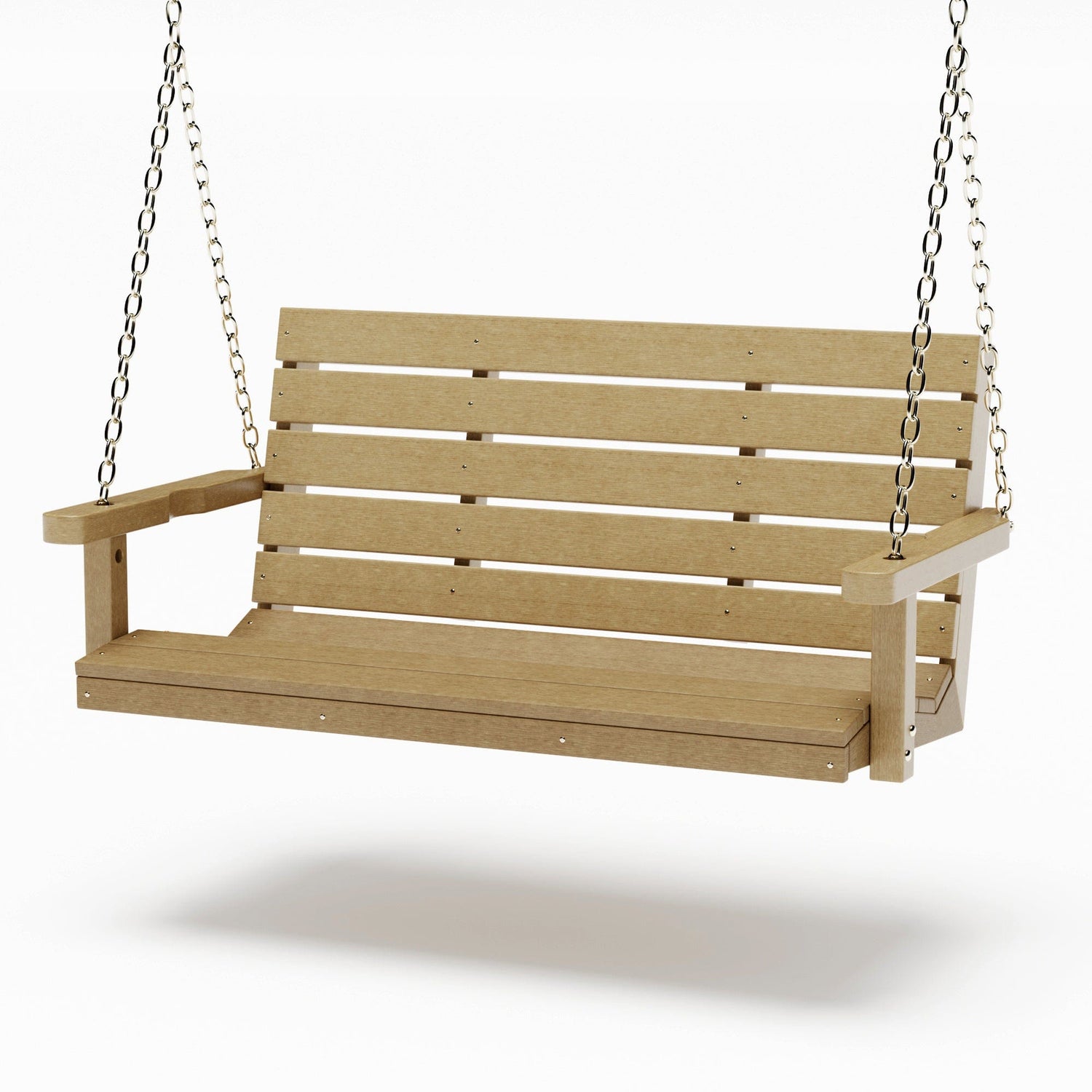 SimplyPoly 5 Foot Amish Made Signature Recycled Plastic Porch Swing, Patriot Blue