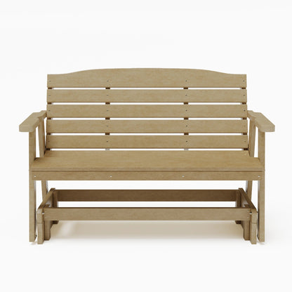 SimplyPoly Amish Made Classic Recycled Plastic Porch Glider