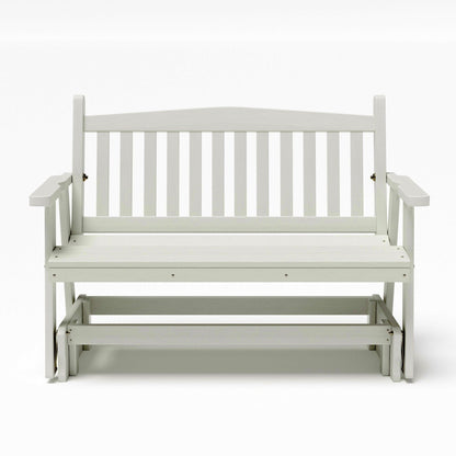 SimplyPoly Amish Made Mission Recycled Plastic Porch Glider