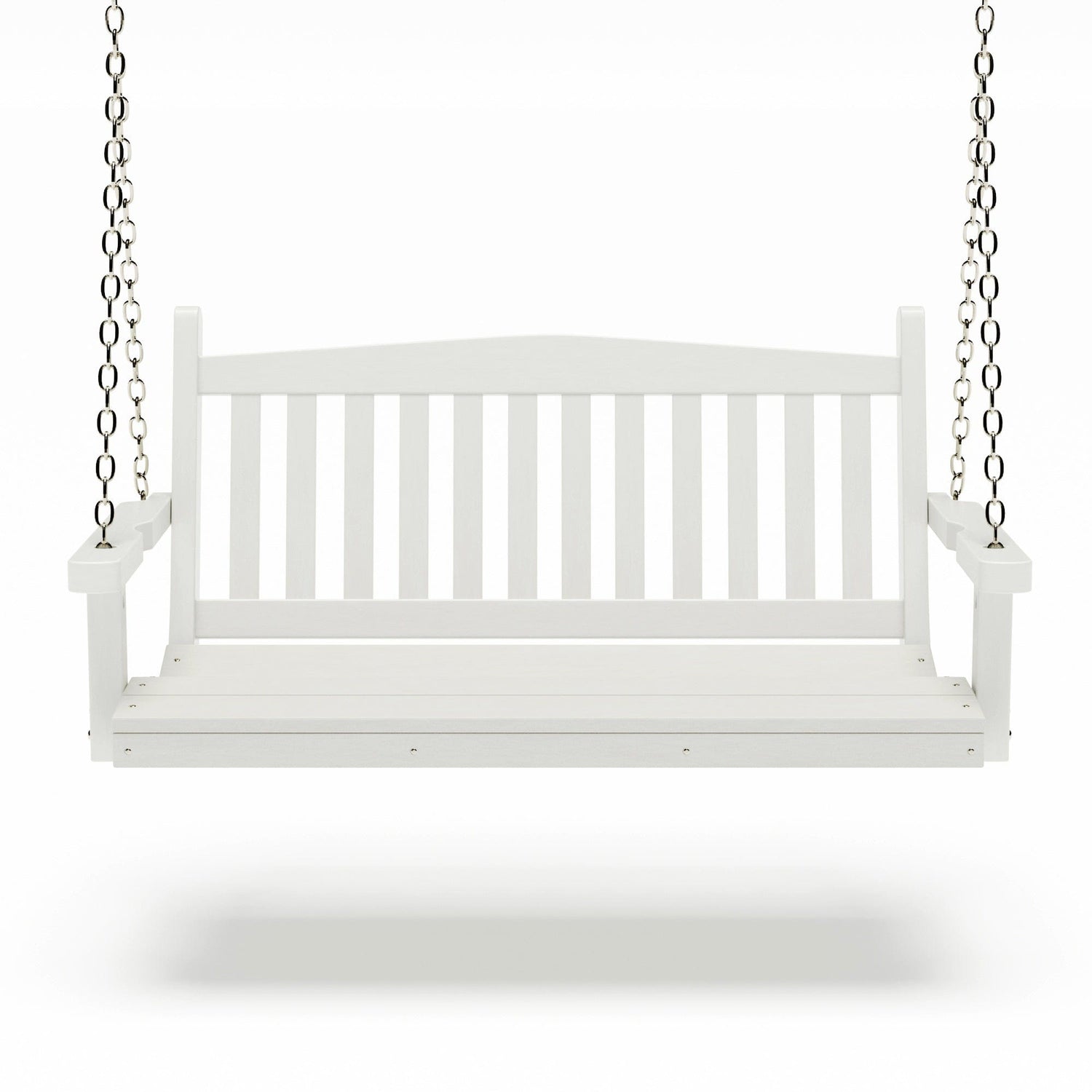 SimplyPoly 4 Foot Amish Made Mission Recycled Plastic Porch Swing, Patriot Blue